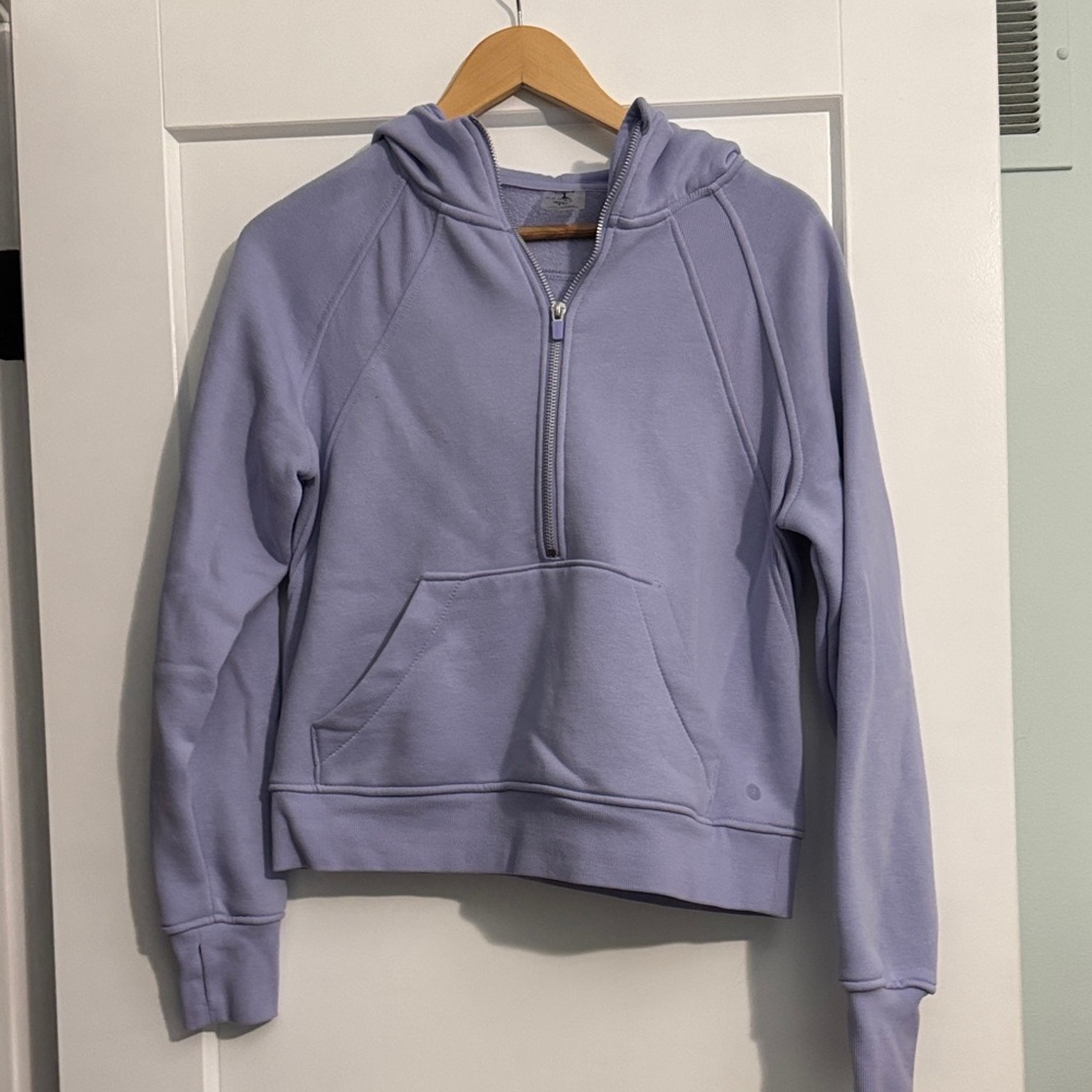 Danskin Women's Light Purple Short Hoodie Sweatershirt